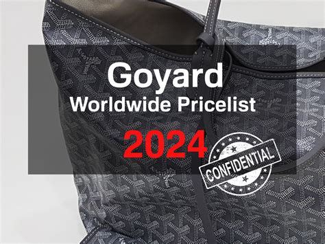 goyard price list 2014|Goyard price list 2024.